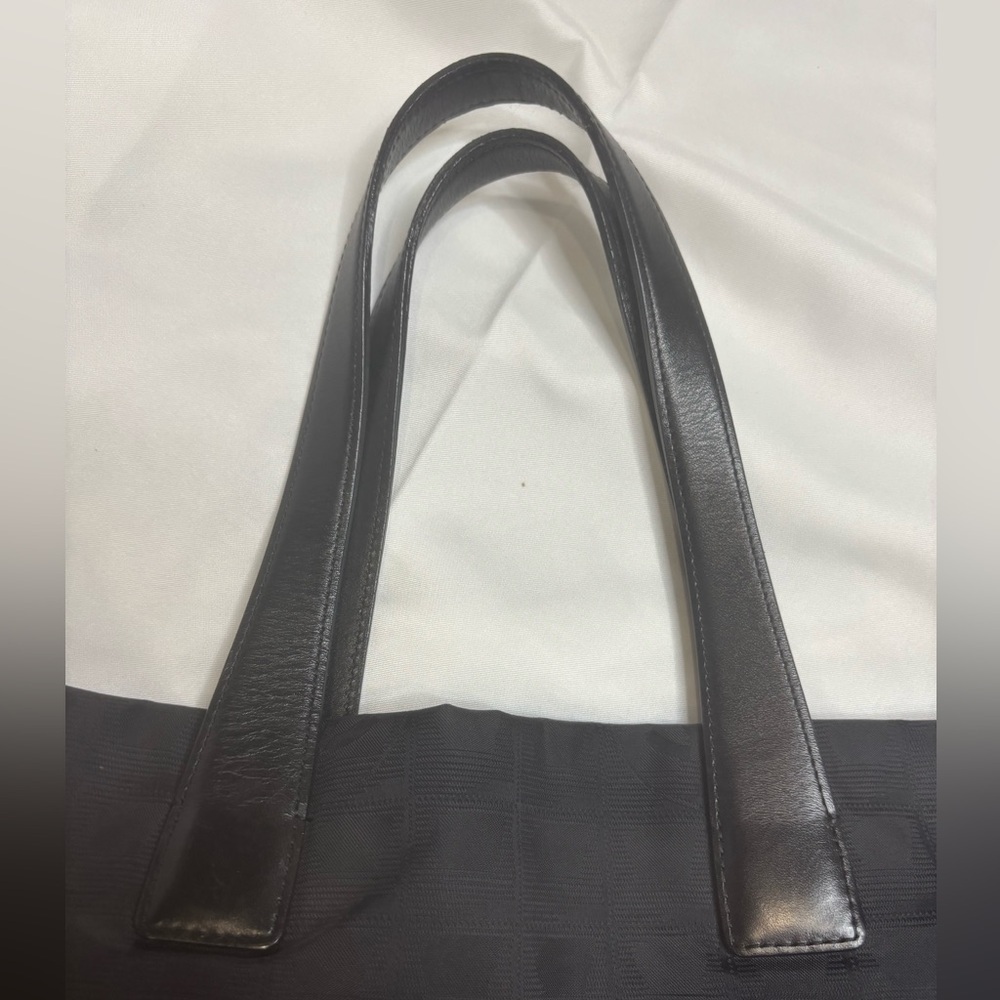 Chanel Travel Line Tote Bag Black Nylon Jacquard CC Logo - Picture 2 of 9